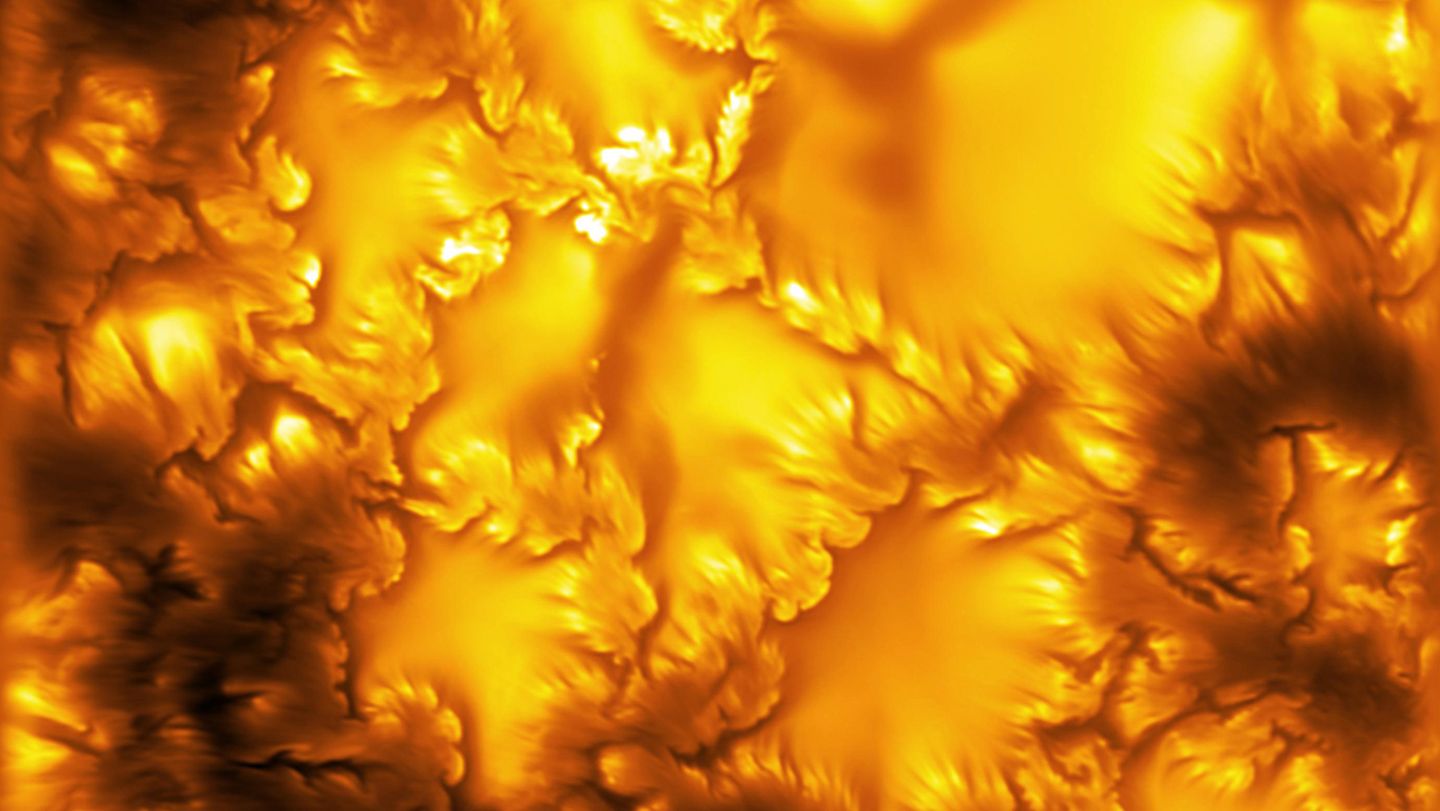 Swirling structures on the sun’s surface